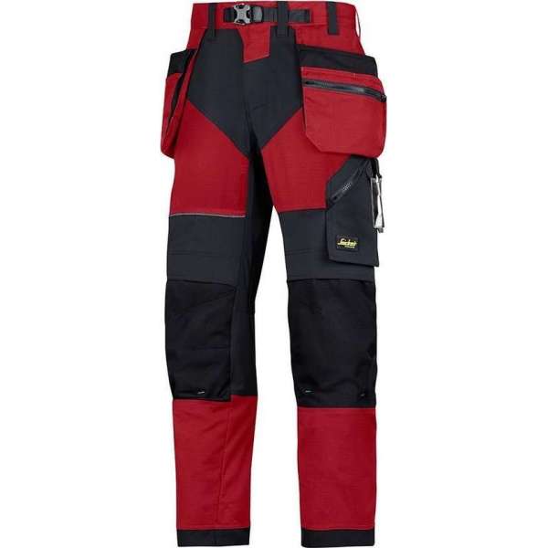 Snickers FlexiWork Stretch Werkbroek+ holsterzakken 6902 - Mannen - Rood/Zwart - 54 Snickers FlexiWork Stretch Werkbroek+ holsterzakken 6902 - Mannen - Rood/Zwart - 54