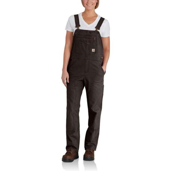 Tuinbroek - Overall - Dames Canvas Tuinbroek - Carhartt BIB Crawford - Donker Bruin Tuinbroek - Overall - Dames Canvas Tuinbroek - Carhartt BIB Crawford - Donker Bruin