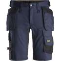 Snickers Korte Broek AllroundWork Stretch Holsterzakken 6141 - Mannen - Navy/Zwart - 54