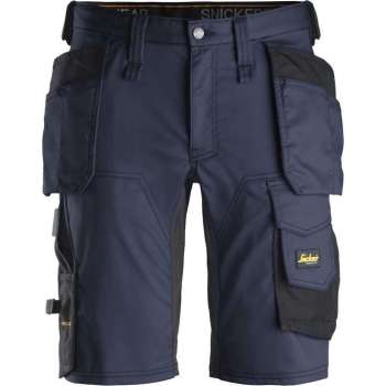 Snickers Korte Broek AllroundWork Stretch Holsterzakken 6141 - Mannen - Navy/Zwart - 54