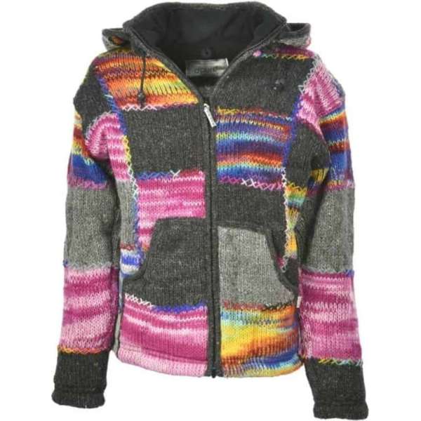 Pure Wool damesvest WJK-06 - multi - M Pure Wool damesvest WJK-06 - multi - M