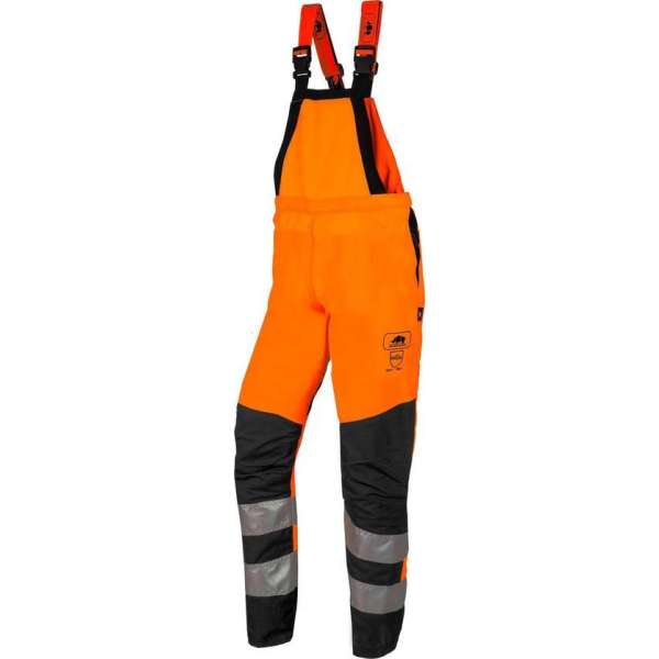 SIP Protection BasePro 1RH1 HiVis Oranje/Zwart Kettingzaag-Bavet -Tuinbroek - Maat: M - fluo oranjezwart/antrachiet SIP Protection BasePro 1RH1 HiVis Oranje/Zwart Kettingzaag-Bavet -Tuinbroek - Maat: M - fluo oranjezwart/antrachiet