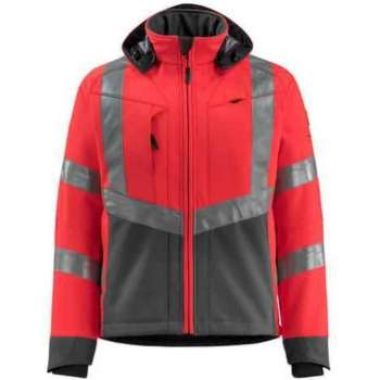 Mascot softshell Blackpool fluorrood/donkerantraciet