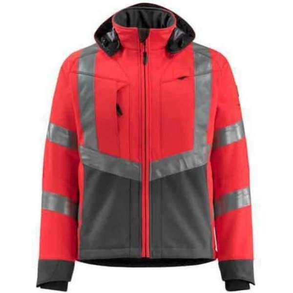 Mascot softshell Blackpool fluorrood/donkerantraciet Mascot softshell Blackpool fluorrood/donkerantraciet
