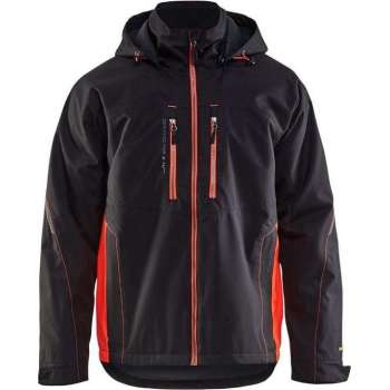 Blaklader Winterjas zwart/fluo rood - maat S