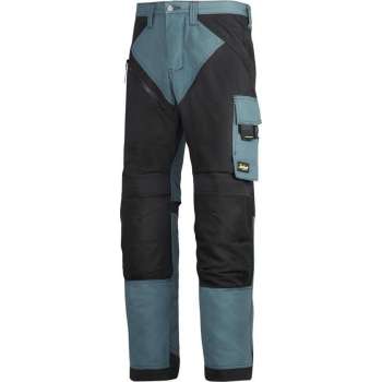 Snickers RuffWork werkbroek 6303-5104 Petrol/Black mt.48