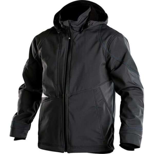 Dassy Profesional Workwear Softshell Jas - Gravity Zwart/antracietgrijs - Mt L