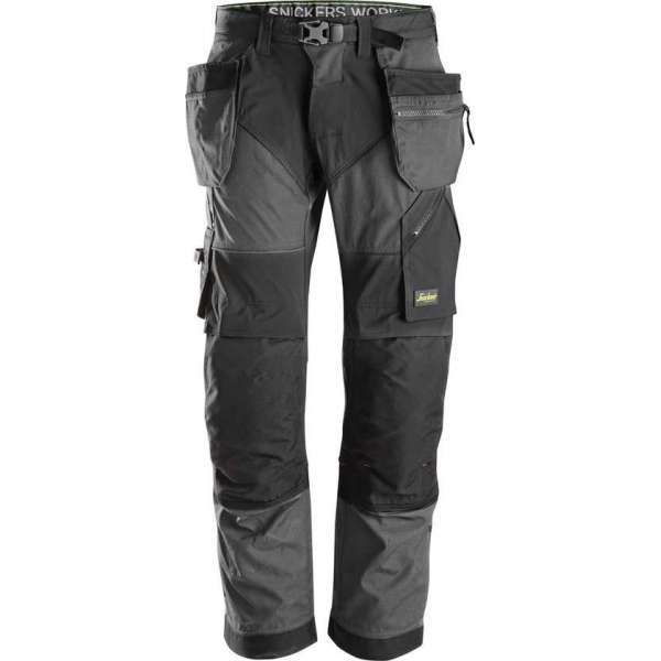 Snickers FlexiWork Stretch Werkbroek+ holsterzakken 6902 - Mannen - Staalgrijs/Zwart - 48 Snickers FlexiWork Stretch Werkbroek+ holsterzakken 6902 - Mannen - Staalgrijs/Zwart - 48