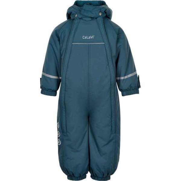 CeLaVi - Sneeuwpak met dubbele rits voor baby's - Solid - IJsblauw - maat 86cm CeLaVi - Sneeuwpak met dubbele rits voor baby's - Solid - IJsblauw - maat 86cm