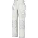 Snickers Canvas+ Werkbroek HP 3214 - Mannen - Wit - 48