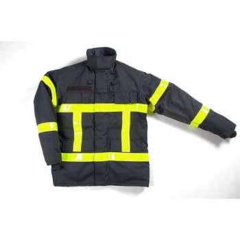Blus Blouson Zwart Dag/Nacht-Striping Maat L