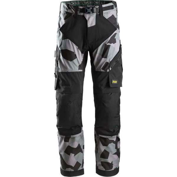 Snickers FlexiWork Werkbroek Stretch+ 6903 - Mannen - Camogrijs/zwart - 52 Snickers FlexiWork Werkbroek Stretch+ 6903 - Mannen - Camogrijs/zwart - 52