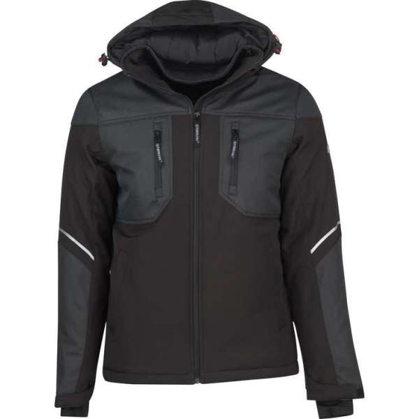 STØRVIK Softshell Werkjas Winddicht Heren Antraciet - Maat S - BOAZ STØRVIK Softshell Werkjas Winddicht Heren Antraciet - Maat S - BOAZ
