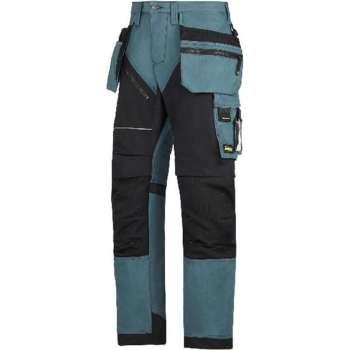 Snickers Ruffwork werkbroek 6202-5104 Petrol/Black mt.46
