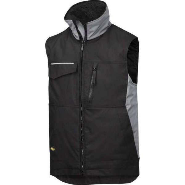 Snickers 4528 Craftsmen´s Winter Vest Zwart/Donkergrijs maat XL Snickers 4528 Craftsmen´s Winter Vest Zwart/Donkergrijs maat XL
