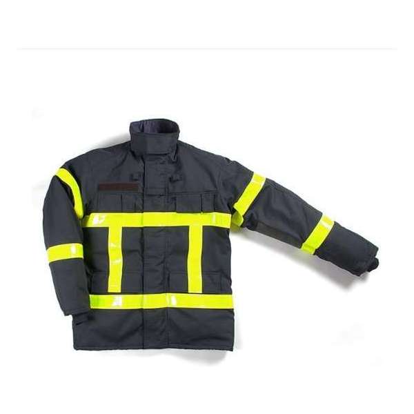 Brandweer Parka Brandwerend Dag/Nacht reflectie striping 3M Maat XXL Kort Brandweer Parka Brandwerend Dag/Nacht reflectie striping 3M Maat XXL Kort