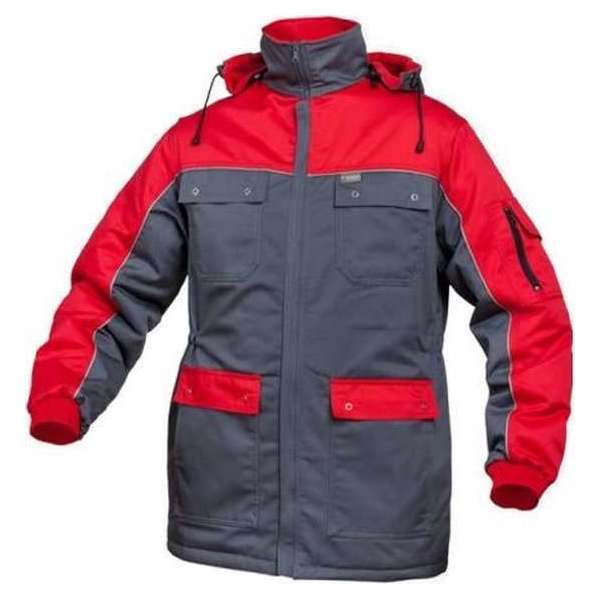 SARA Winter Parka Sternik grijs/rood (07-218) - S SARA Winter Parka Sternik grijs/rood (07-218) - S