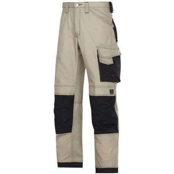 Snickers canvasbroek khaki/zwart maat 62 3314-2004 Snickers canvasbroek khaki/zwart maat 62 3314-2004