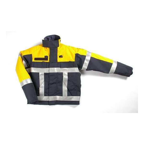 Brandweerkleding Blusblouson Gore Tex Zwart Geel 3m striping Maat L Kort Brandweerkleding Blusblouson Gore Tex Zwart Geel 3m striping Maat L Kort