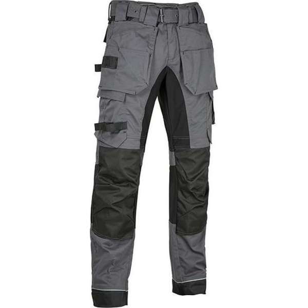 Premium Werkbroek Stretch Inserts | met Afneembare Spijkerzakken | Grijs/Zwart | 4-WORK -Madrid | Maat 62 Premium Werkbroek Stretch Inserts | met Afneembare Spijkerzakken | Grijs/Zwart | 4-WORK -Madrid | Maat 62