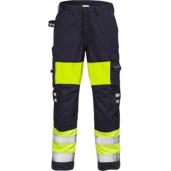 Fristads broek 2776 dames marine/fluorgeel Fristads broek 2776 dames marine/fluorgeel