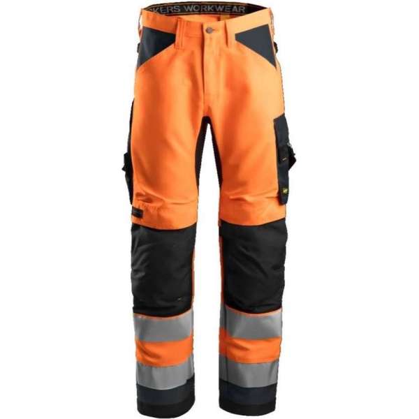 Snickers AllroundWork Hi-Vis Werkbroek+ CL.2 6331 - Mannen - Oranje/Grijs - 50 Snickers AllroundWork Hi-Vis Werkbroek+ CL.2 6331 - Mannen - Oranje/Grijs - 50