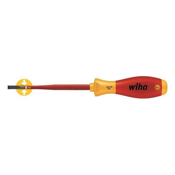Wiha 3201 SoftFinish electric slimFix VDE Schroevendraaier - Sleuf - 6,5 x 150mm Wiha 3201 SoftFinish electric slimFix VDE Schroevendraaier - Sleuf - 6,5 x 150mm