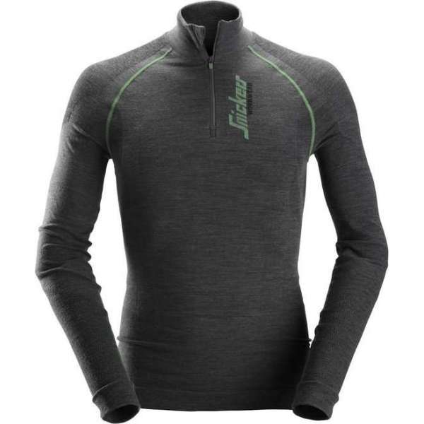 Snickers Workwear FlexiWork Seamless Wollen Shirt met lange mouwen XL Snickers Workwear FlexiWork Seamless Wollen Shirt met lange mouwen XL