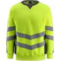 Mascot sweatshirt Wigton fluorgeel/donkerantraciet