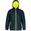 Luxe gewatteerd jack, kleur Black/ Bright Yellow, Maat XXL