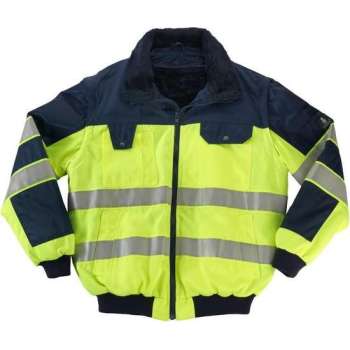 Pilotjack Livigno Hi-vis Geel/marine Xl