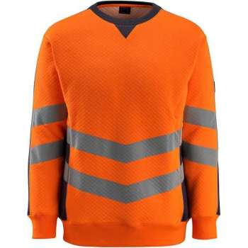 Mascot sweatshirt Wigton fluororanje/donkermarine