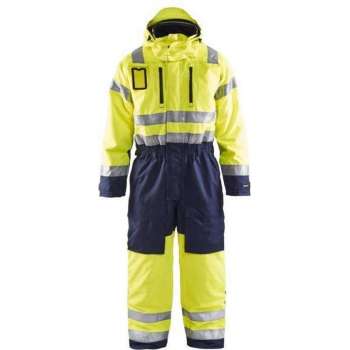 Blaklader Winteroverall High Vis - High Vis Geel/Marineblauw - D108