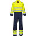 Bizweld Hi-Vis Overall – Vlamvertragend en Anti-statisch – Geel/Blauw maat 3XL
