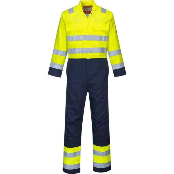 Bizweld Hi-Vis Overall – Vlamvertragend en Anti-statisch – Geel/Blauw maat 3XL Bizweld Hi-Vis Overall – Vlamvertragend en Anti-statisch – Geel/Blauw maat 3XL