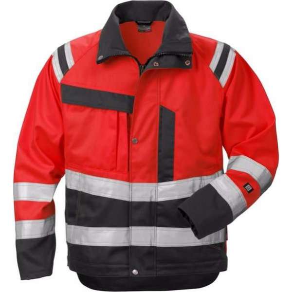 Fristads jack 4026 PLU fluorrood/zwart Fristads jack 4026 PLU fluorrood/zwart