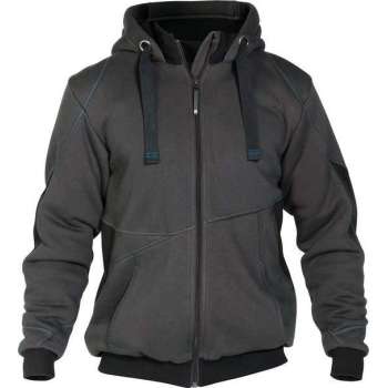 Dassy Pulse Sweatshirt jas 300400 - Antracietgrijs/Zwart - M