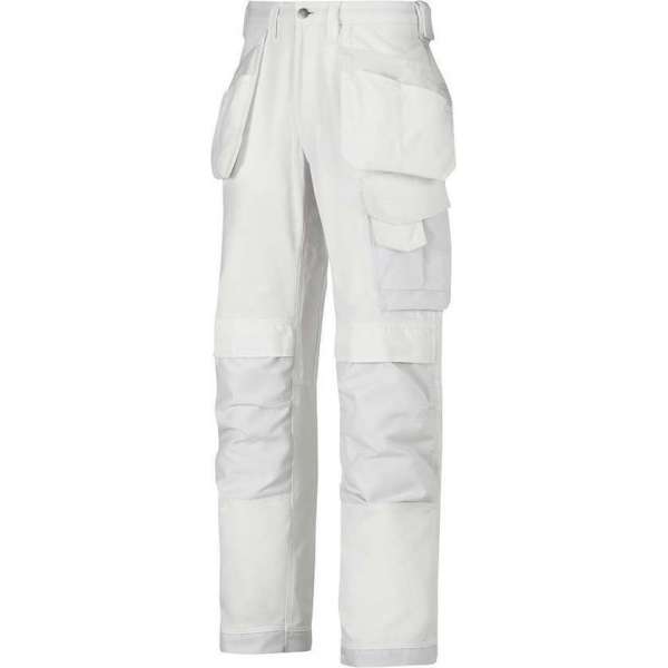 Snickers Canvas+ Werkbroek HP 3214 - Mannen - Wit - 54 Snickers Canvas+ Werkbroek HP 3214 - Mannen - Wit - 54