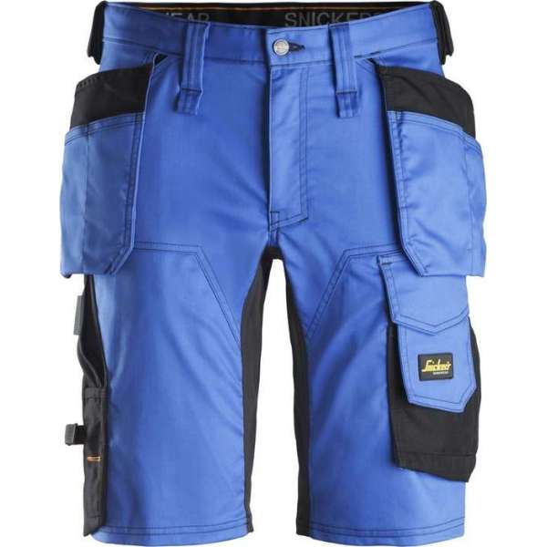 Snickers Korte Broek AllroundWork Stretch Holsterzakken 6141 - Mannen - Kobaltblauw/Zwart - 52 Snickers Korte Broek AllroundWork Stretch Holsterzakken 6141 - Mannen - Kobaltblauw/Zwart - 52