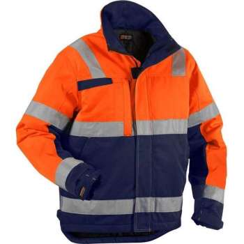 Blåkläder Winterjas High Vis Mt Xl Oranje/marineblauw Xl