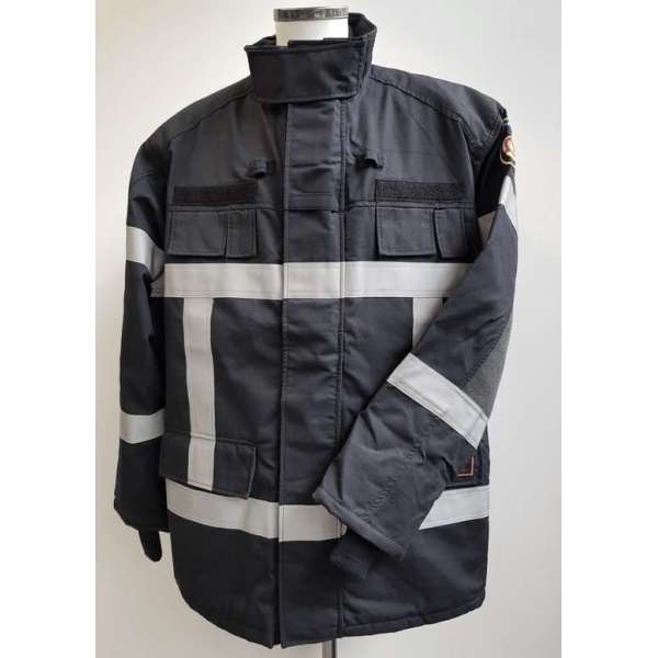Blusparka Gote-Tex Zwart Reflectiestriping Maat XS Blusparka Gote-Tex Zwart Reflectiestriping Maat XS