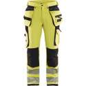 High Visibility Werkbroek 1997 met 4-Weg Stretch High Vis Geel/Zwart - Maat 152