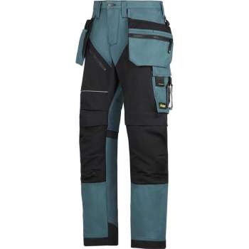 Snickers Ruffwork werkbroek 6202-5104 Petrol/Black mt.50