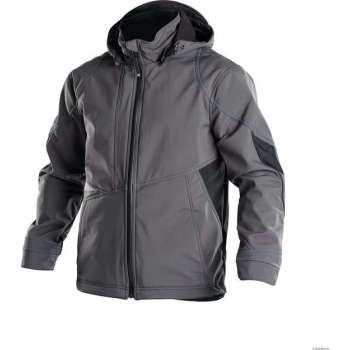 Dassy Profesional Workwear Softshell Jas - Gravity Antracietgrijs/zwart - Mt L