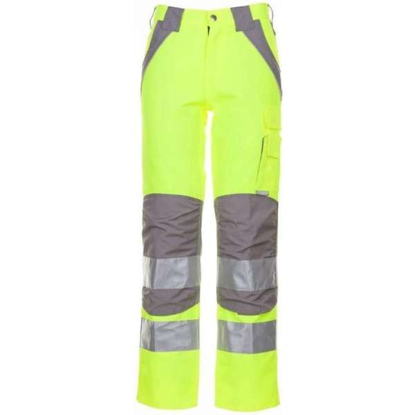 Planam Plaline H-vis werkbroek (5610) - Fluor geel | Grijs - 64 Planam Plaline H-vis werkbroek (5610) - Fluor geel | Grijs - 64