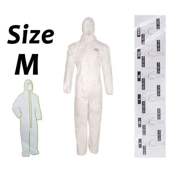 Full Body Suit 5/6 Wegwerp overal CAT.III Maat M Full Body Suit 5/6 Wegwerp overal CAT.III Maat M