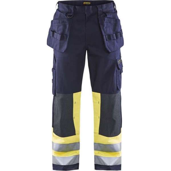 Blåkläder 1479-1514 Multinorm Werkbroek Marineblauw/Geel maat 48 Blåkläder 1479-1514 Multinorm Werkbroek Marineblauw/Geel maat 48