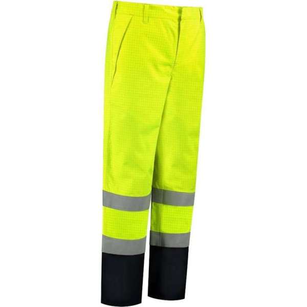 Dapro Protector Multinorm Regenbroek - Maat S - Marineblauw/Hi-Vis Geel - Vlamvertragend , antistatisch en chemicaliën resistent Dapro Protector Multinorm Regenbroek - Maat S - Marineblauw/Hi-Vis Geel - Vlamvertragend , antistatisch en chemicaliën resistent