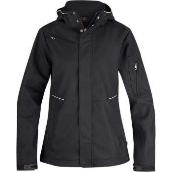 Texstar WJ80 Hooded Softshell 3-L-Zwart-XXL