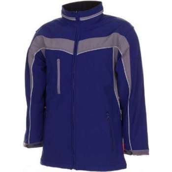 Planam softshell jas Plaline (2700) - Blauw | Grijs - S